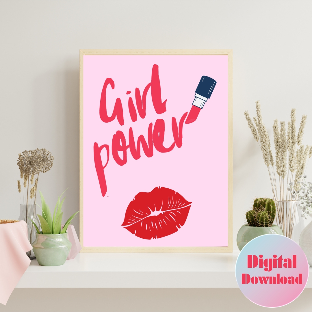 Girl Power Wall Art - Digital Download